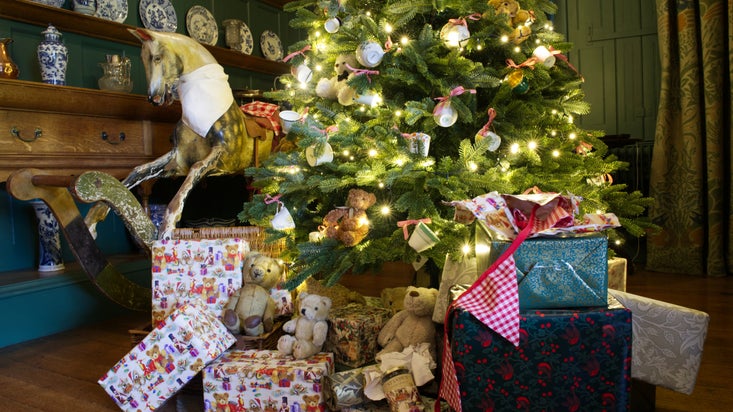 Standen decorated for Christmas